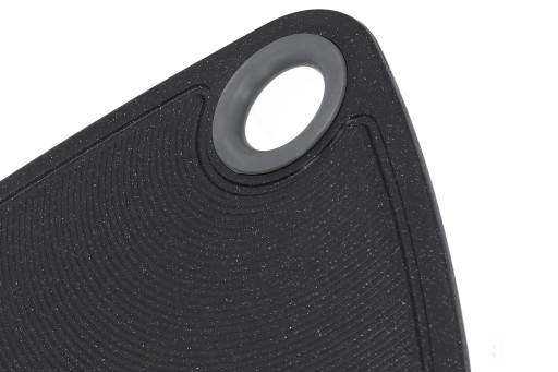 KUCHYŇSKÁ DOSKA NA KRAJENIE Z PLASTU 24x16 CM ČIERNA MALÝ PROTIŠMYK
