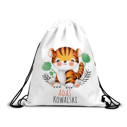 Taška na batoh do škôlky na topánky Meno TIGER