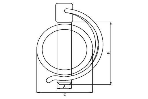 SLP4532 Potrubný čap, pozinkovaný, 4,5x32 mm Kramp