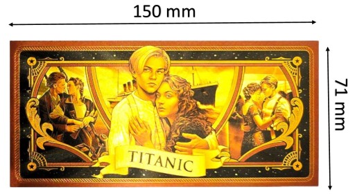 TITANIC FILM Jedinečný zberateľský darček k narodeninám s pozlátenými bankovkami