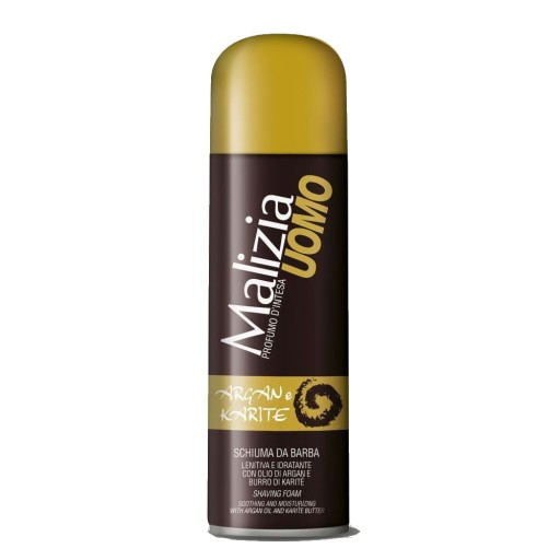 Malizia Uomo Argan Karite pena na holenie 300 ml