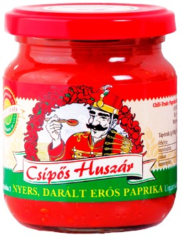 MAĎARSKO Dóza na štipľavú papriku 210g Csipos Huszar Chili-Trade