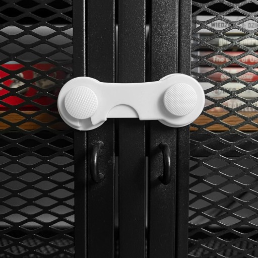 4 ks ZABEZPEČENIE SKRINÍK, ZÁMOK ZÁSUVKY, DVERE NÁBYTKU, BIELE DVERE