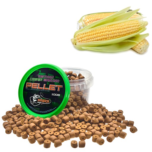 HÁČKOVÉ PELETY MARGROM 8mm 100g Kukurica cukrová