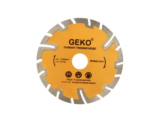 Diamantový kotúč na rezanie betónu, segment 125 mm