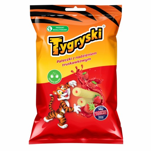 Tigers jahodové kukuričné tyčinky 70g