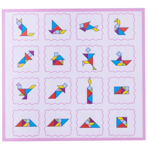 Drevené puzzle - Tangram