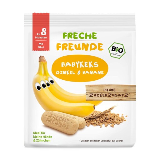 BANÁNOVÉ ŠPALOVÉ PIŠKOTY OD 8 MESIACOV BIO 100 g - FRECHE FREUNDE