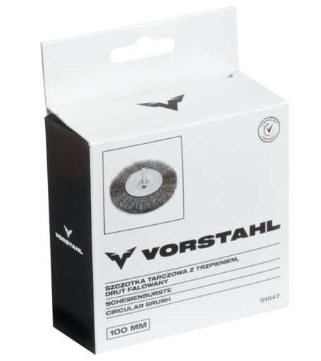 Kotúčová kefa so stopkou, vlnitý drôt 80mm VORSTAHL