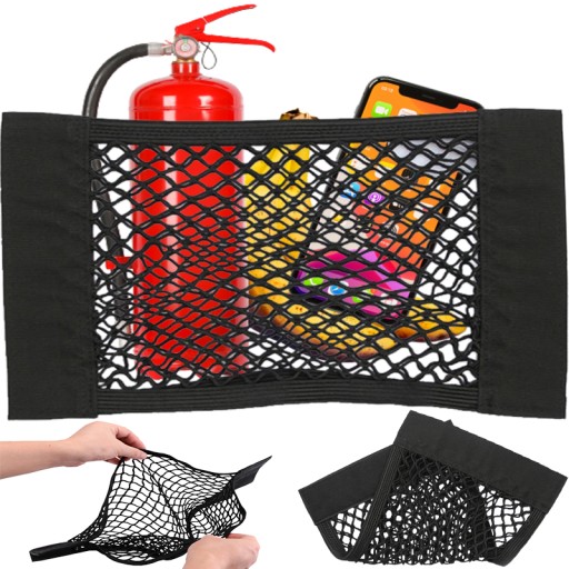 SIEŤKA NA VELCRO DO VRECKA 40x25 cm ČIERNA