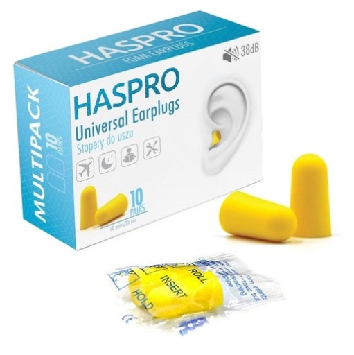 Haspro Univerzálne zátky do uší 10 párov