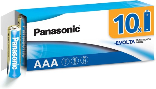 10x TECHNOLÓGIA EVOLTA VNÚTRI PANASONIC AAA LR03 R3
