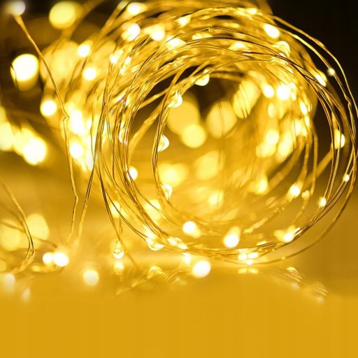 SLNEČNÁ GARLANDA 12m ZÁHRADNÁ DRÔTENÁ REŤAZ 100 LED
