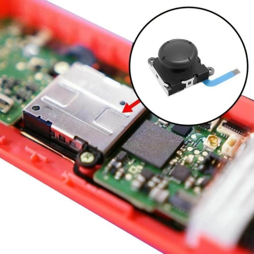 ČIERNY ANALOGOVÝ JOYSTICK V2 JOY-CON PRE KONZOLY NINTENDO SWITCH LITE