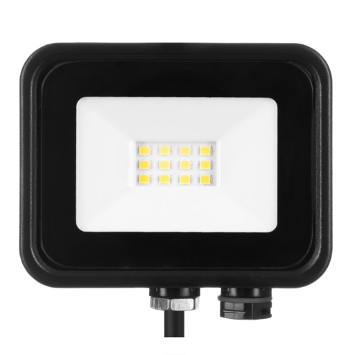 Čiernobiely LED reflektor SOLIS 10W