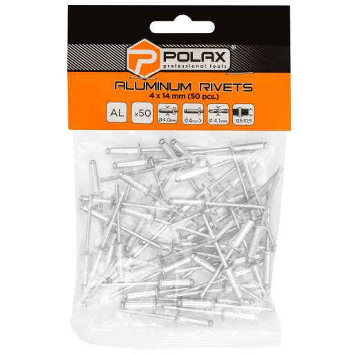 POLAX HLINÍKOVÉ TRYSKANÉ NITY 4x14MM 50KS/BAL