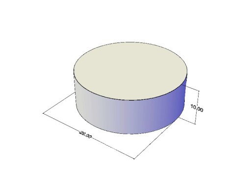 Cylindrický neodymový magnet MW 29x10 N38