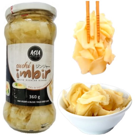 Nakladaný zázvor 360 g v súprave sushi omáčka Asia Kit