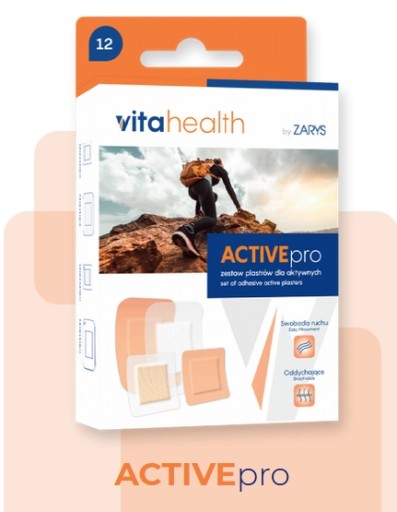 Sada náplastí ACTIVEpro pre aktívnych ľudí, 12 kusov v balení