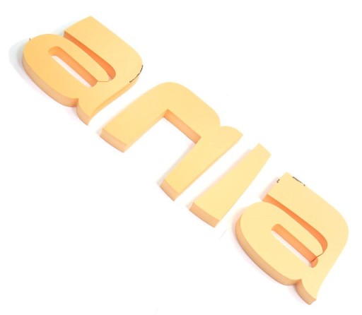 PÍSMENA 3D PÍSMENA MENO DIEŤAŤA NA STENU 3D BA1 ST