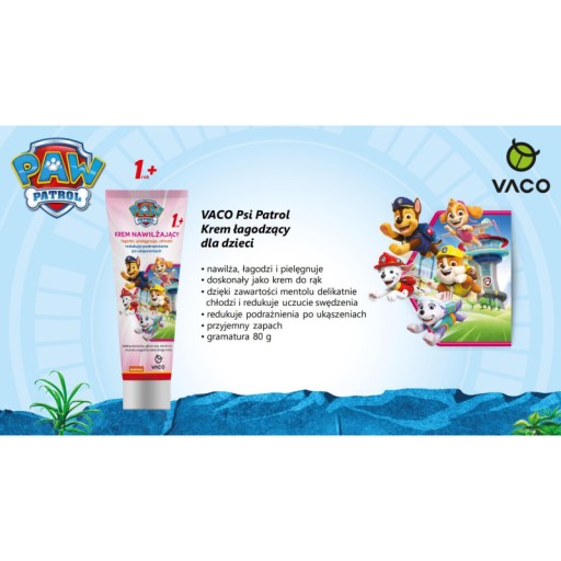 VACO Paw Patrol krém pre deti 1+ ukľudňujúce hryzenie 80ml