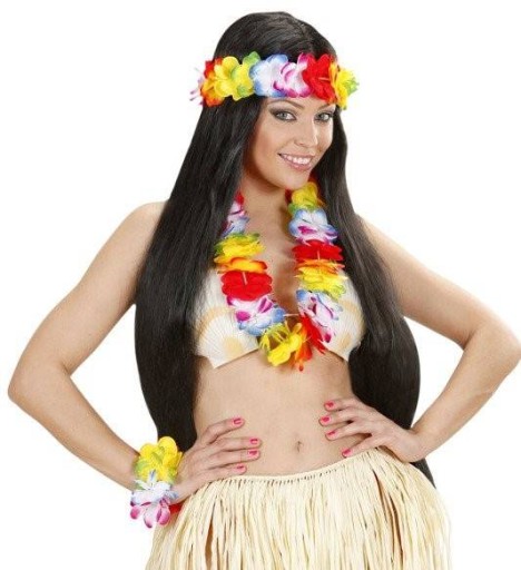 HAVAJSKÉ KVETY SADA 4 ks VIACFAREBNÝ HAWAII