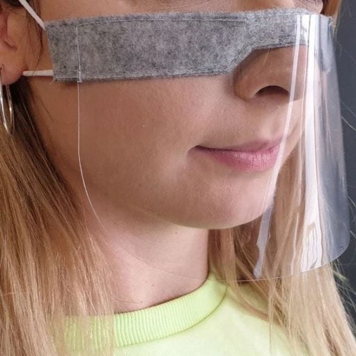 Flexibilná mini maska na tvár MASK šedá