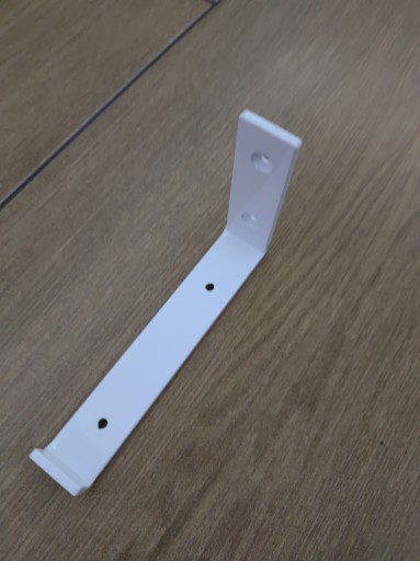 Biela konzola, kovový držiak poličky, 16 cm