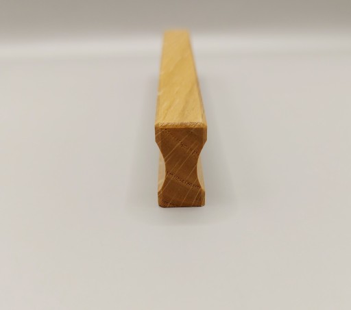 Dubová nábytková úchytka, dĺžka 154mm, rozteč 128mm, POLSKÝ VÝROBOK