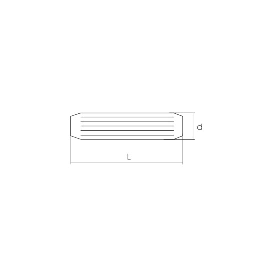 Drevený montážny kolík 10 x 45 mm (100 ks)