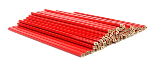 TESÁRSKA STAVEBNÁ ceruzka ČERVENÁ 18 CM 1 KUS