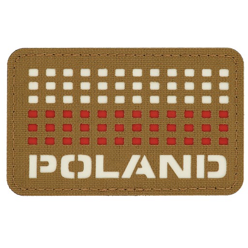 PATCH POLAND FLAG suchý zips 50/80 M-Tac COYOTE