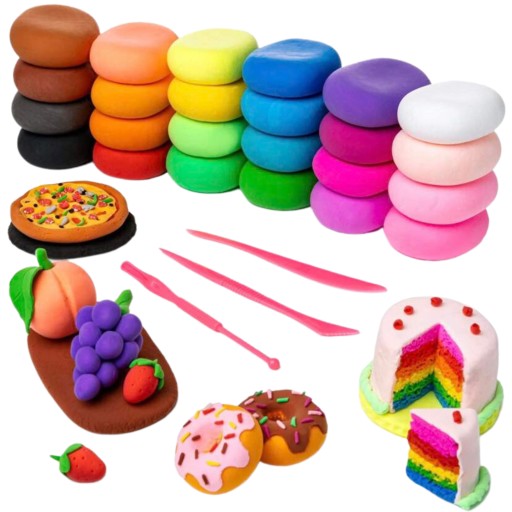 POLYMÉR PLASTICÍN SENSO FOAM CLAY SENZORY HMOTA SADA 24 KS