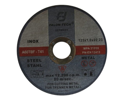 FALON-TECH INOX KOVOVÉ REZNÉ KOTOUČE 125X1,6