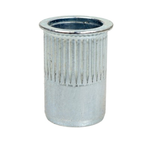 Drážkovaná nitovacia matica, mini kužeľ, M4 x 11 mm