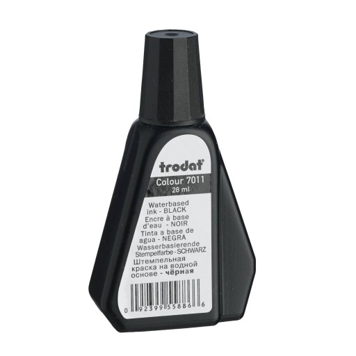ATRAMENT NA VODNEJ BÁZE PRE PEČIATKY A PEČIATKY 28ML BLACK TRODAT 7011