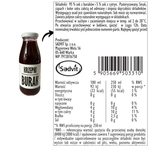 100% lisovaná cviklová šťava 250ml NFC cvikla pre zdravie