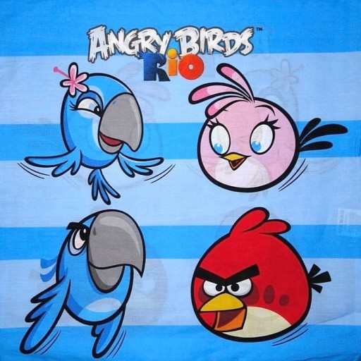 Licencovaná obliečka na vankúš 40x40cm ANGRY BIRDS