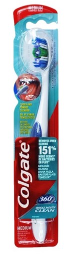 COLGATE CELÁ ZUBNÁ KEFKA 360 STREDNÁ