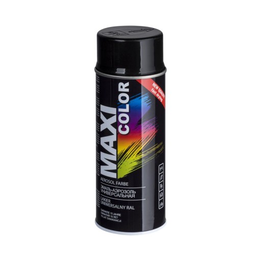 MAXI COLOR SPREJ LESK ČIERNA RAL9005 MOTIP 400ML MX9005