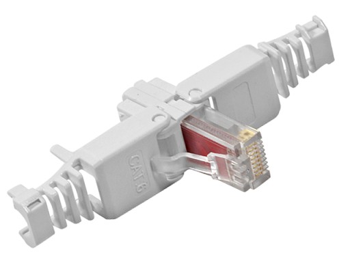 RJ45/8P8C UTP zástrčka cat.6, krútená dvojlinka, drôt/lanko AWG23-26, bez náradia