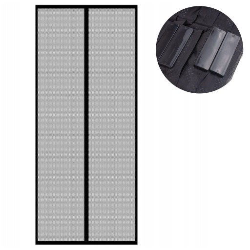 SIEŤKA NA DVERE balkónové okno balkónové S MAGNETMI 210x100 magnetický