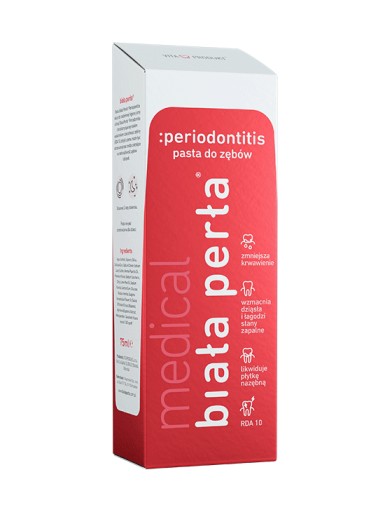 ZUBNÁ PASTA BIELA PERLA ZDRAVÉ ĎASNÁ 75ML