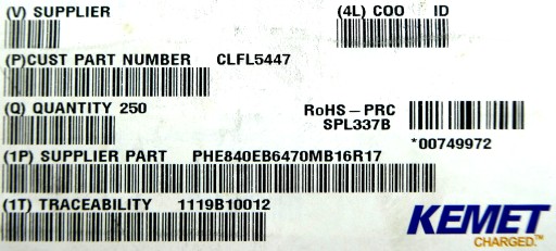 RIFA Fólia 470nF 0,47uF 20% 300V AC 10ks.
