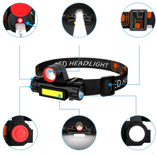 HLAVNÁ LAMPA COB 4v1 LAMPA S MAGNETOM