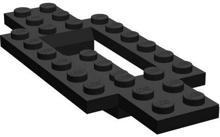 PODVOZOK VOZIDLA LEGO ČIERNA Č. 30029