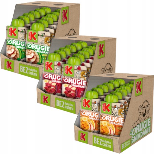 KUBUŚ MUSSE bez cukru DRUHÉ RAŇAJKY MALINA JABLKO BANÁN + krupica 100g