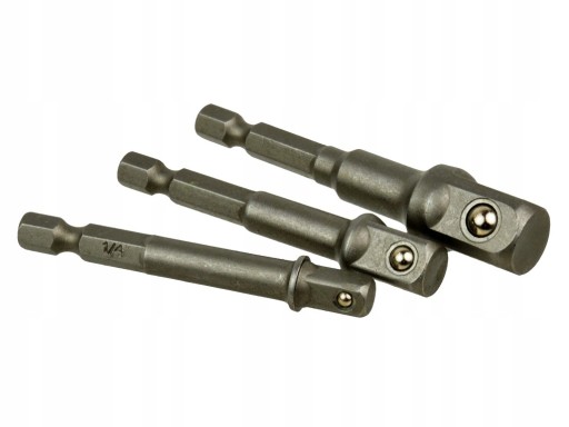 SADA ADAPTÉROV PRE 1/4 SKRUTKOVAČ; 3/8; 1/2