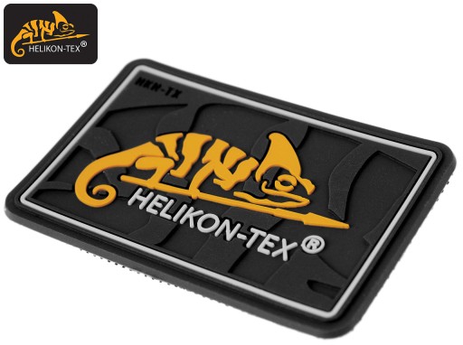 Čierna nášivka s logom Kameleon HELIKON