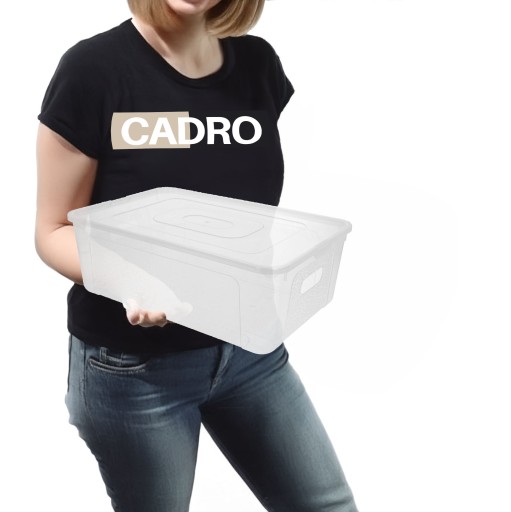 Plastový organizér na nádoby 11l, priehľadný, na topánky